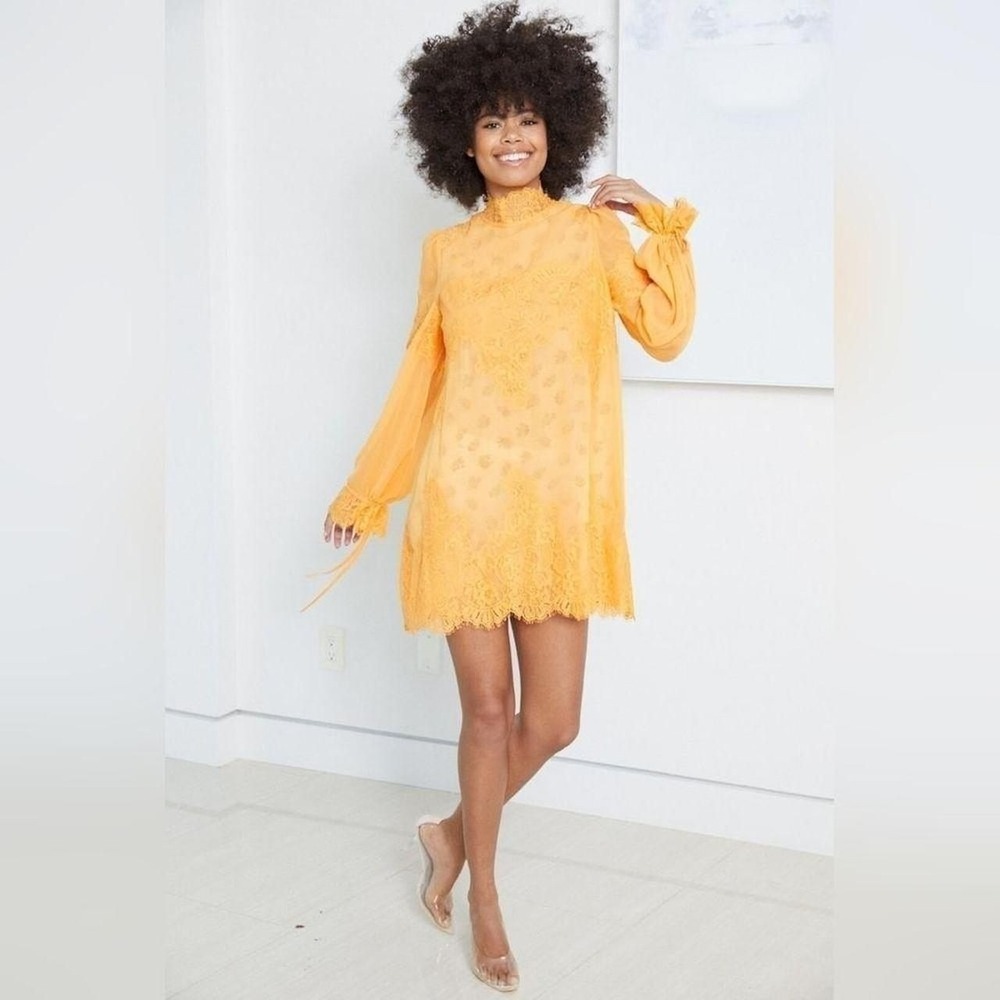We Are HAH x Free People Mango Chiffon Chemise Dress Sz M – ECO Boho Cottagecore